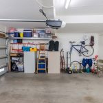 A garage with a cooling system