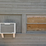 Air conditioner in an abandoned house